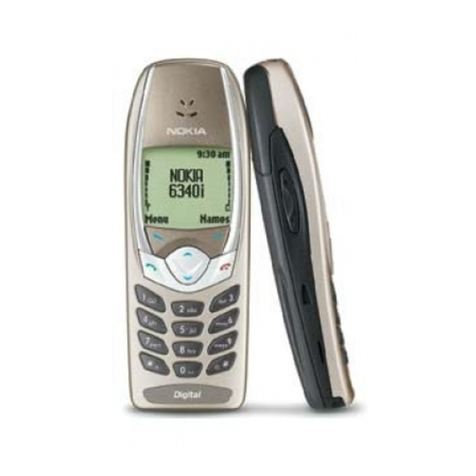 Nokia 6340i - Cell Phone - AMPS User manual