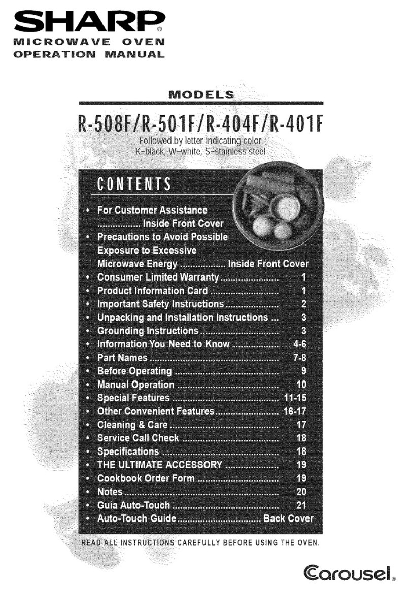 Sharp R-404FK User manual