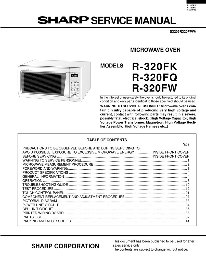 Sharp R-320FK User manual