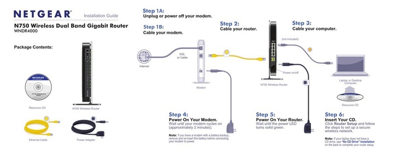 NETGEAR WNDR4000 - N750 WIRELESS DUAL BAND GIGABIT... User manual