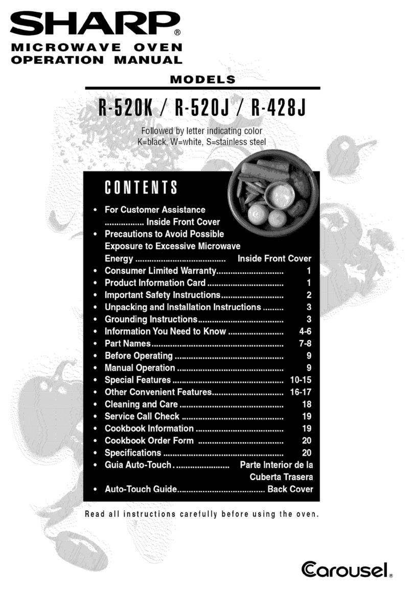 Sharp R-428JKF User manual