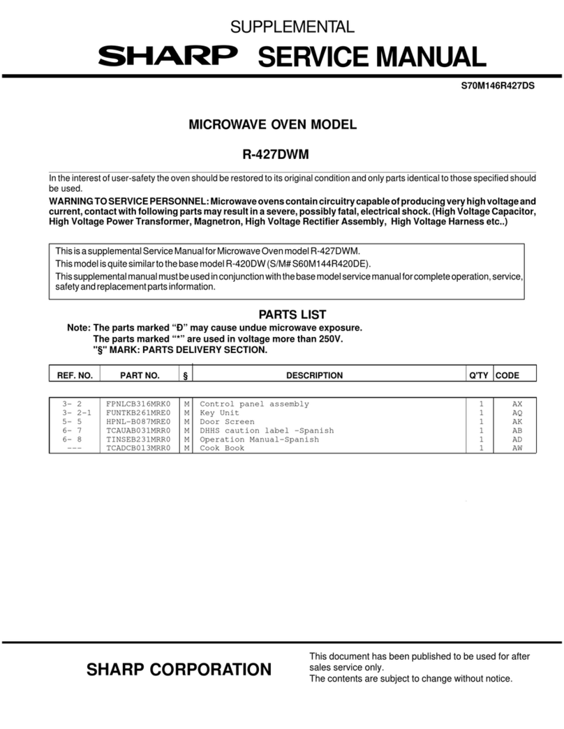 Sharp R-427DWM User manual