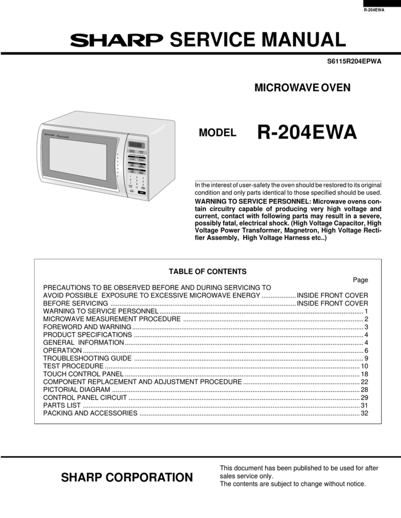 Sharp R-204EWA User manual Sharp R-204EWA User manual