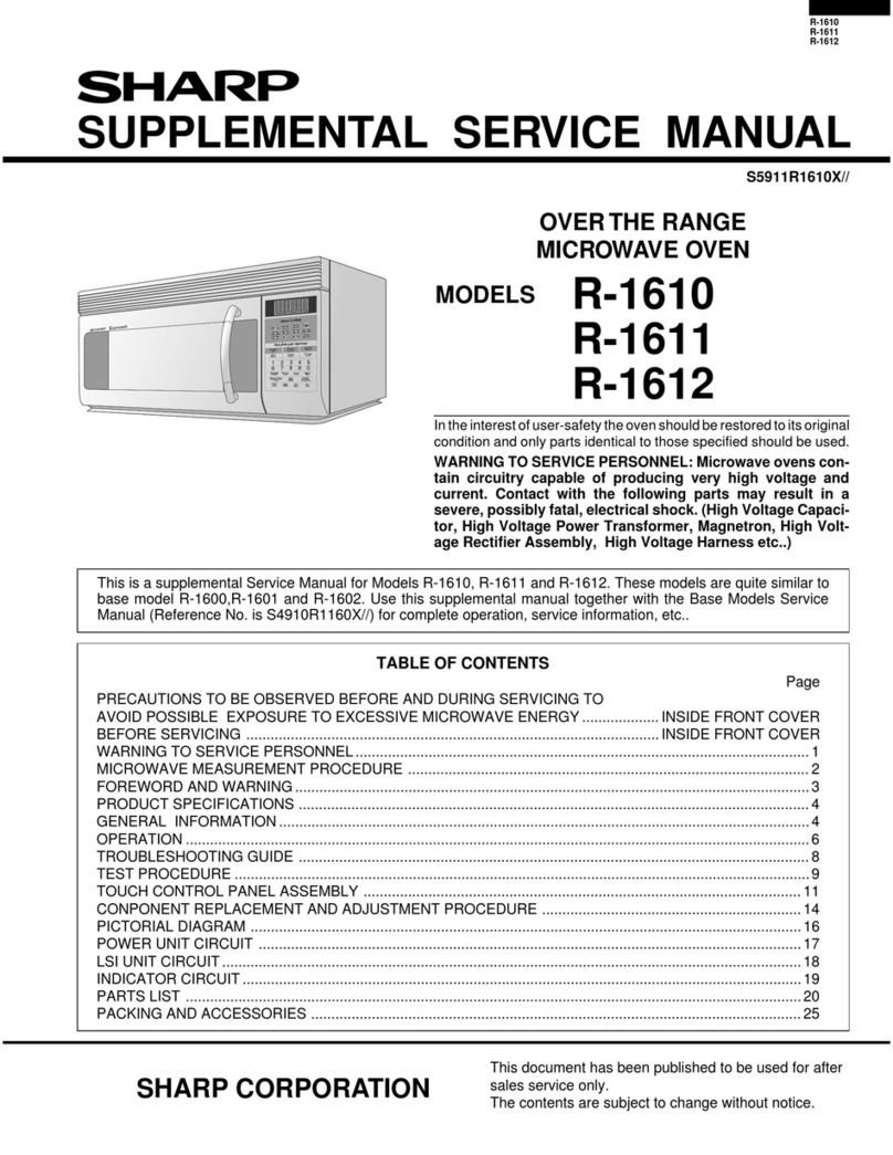Sharp R-1612 User manual
