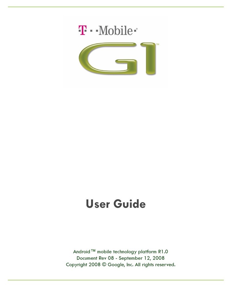 HTC T-Mobile G1 User manual