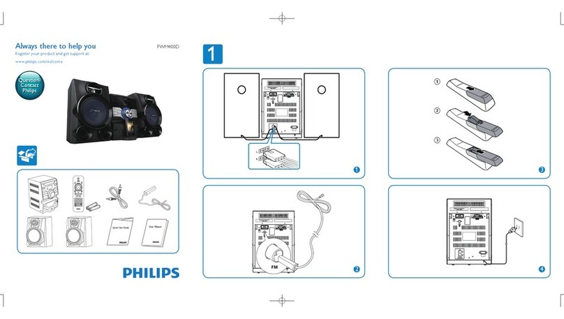 Philips FWM400D/37 User manual