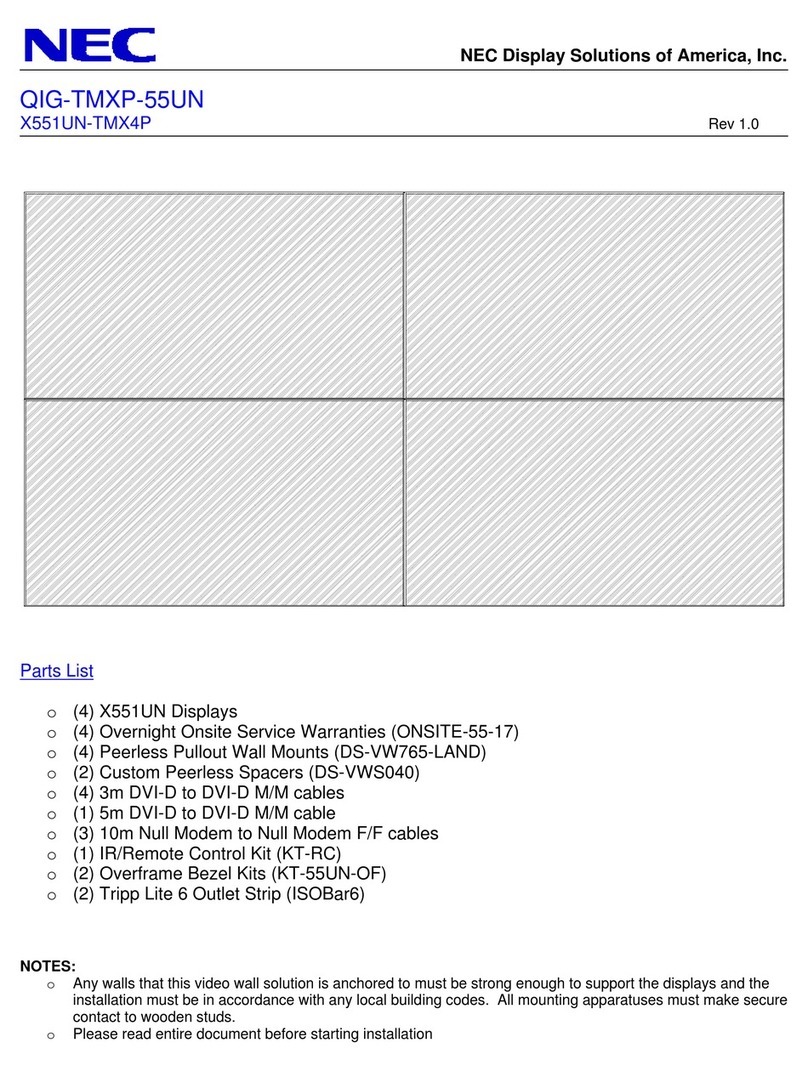 NEC X551UN-TMX4P User manual