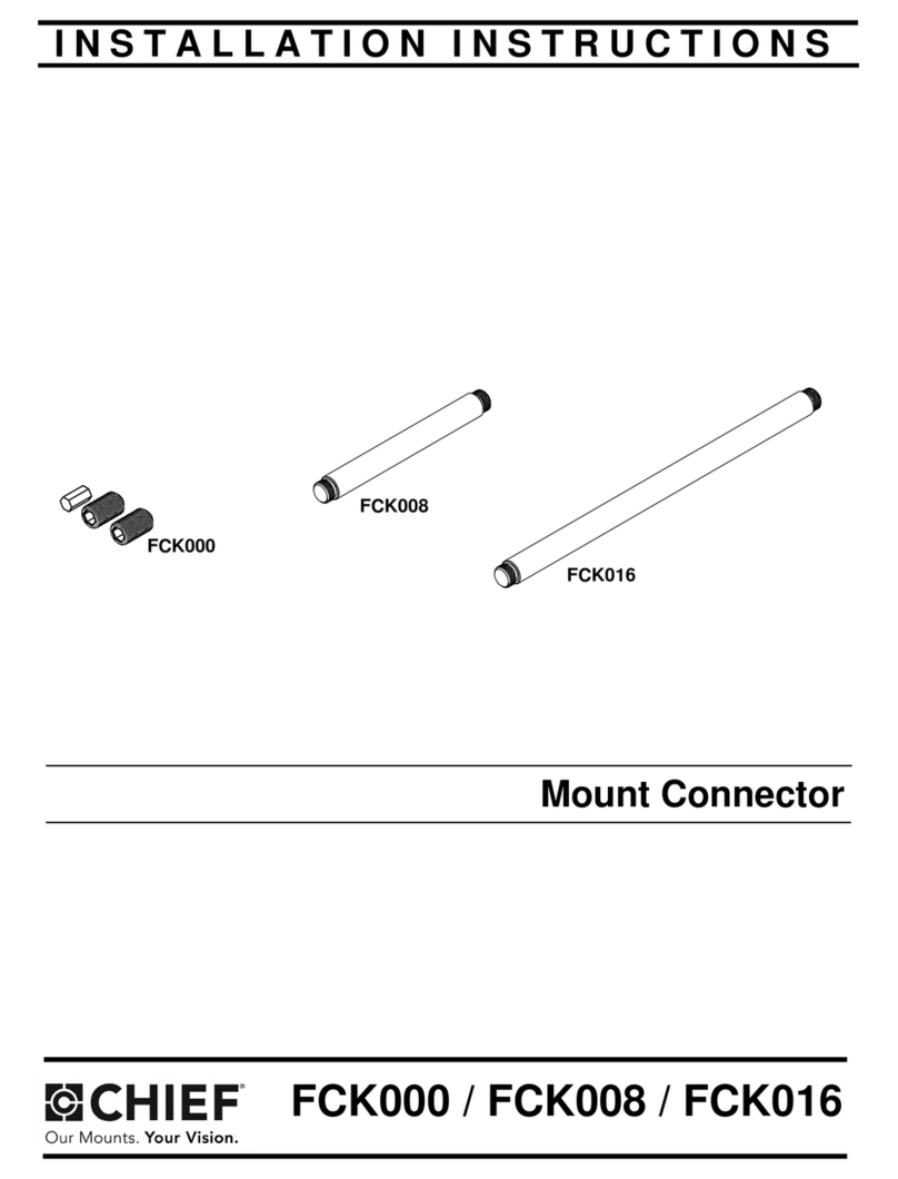 CHIEF Wall Mount PDWP MB 40 L User manual
