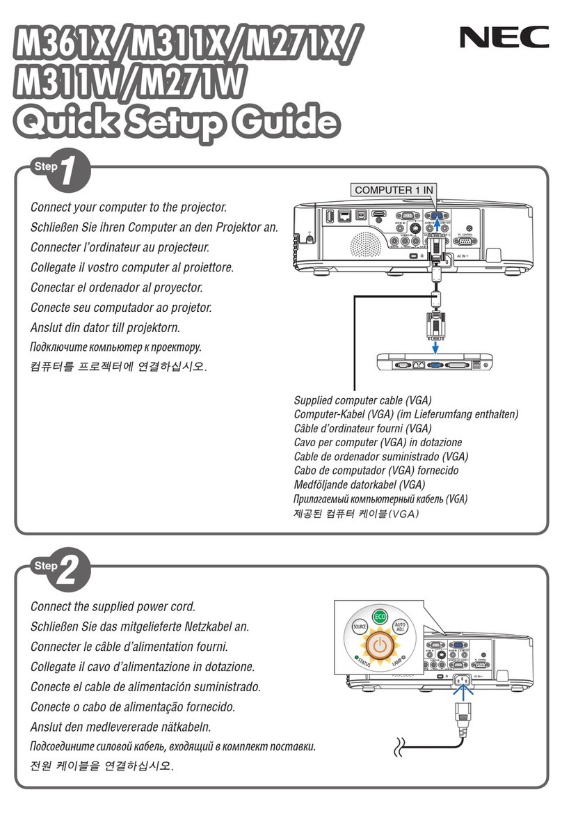 NEC NP-M271X User manual