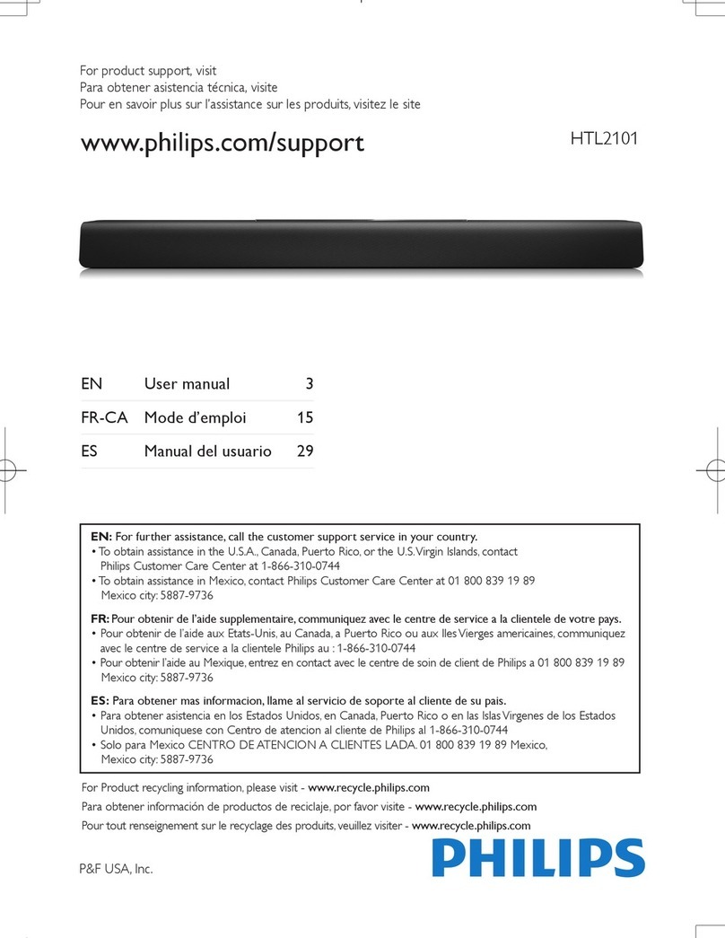 Philips HTL2101/F7 user manual