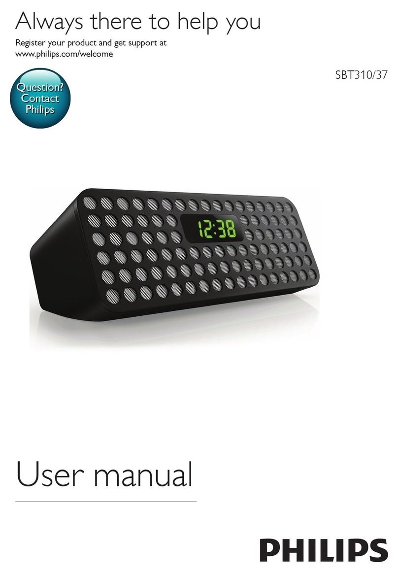 Philips SBT310W/37 user manual