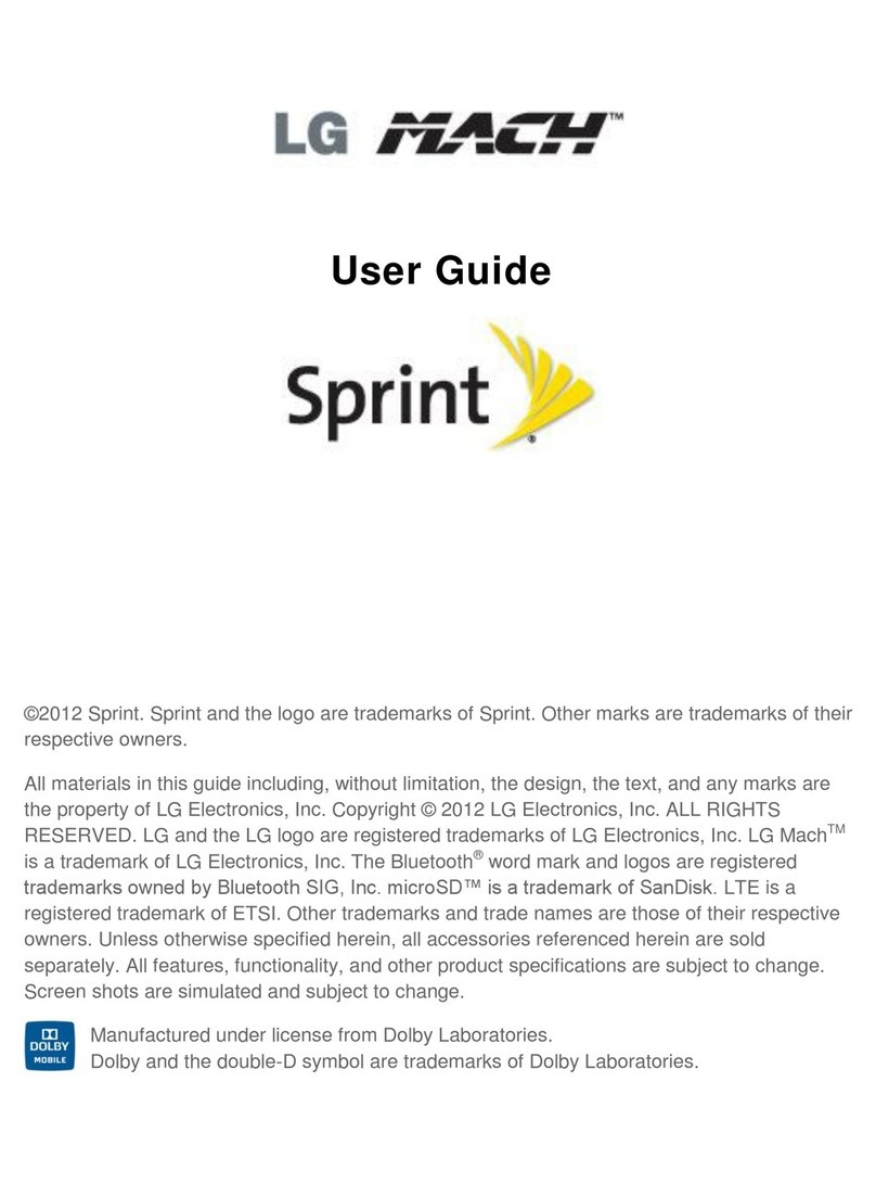 LG LS860 User manual