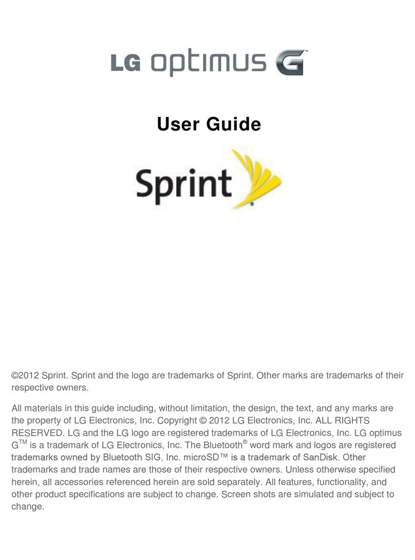 LG LS970 Sprint User manual