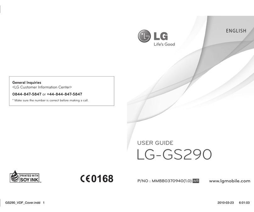 LG GS290 User manual