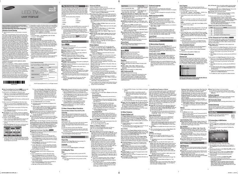 Samsung UN60EH6003F User manual
