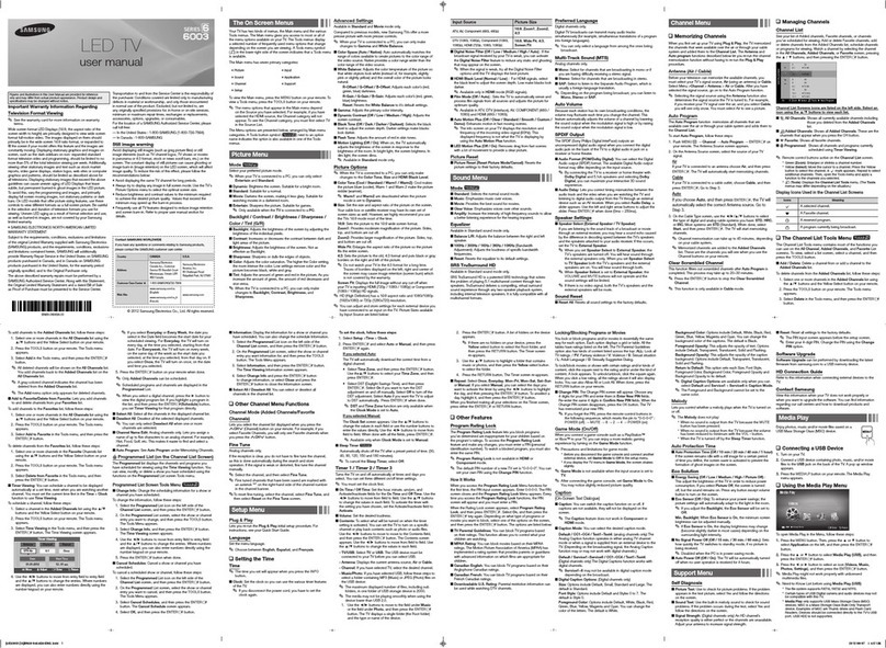 Samsung UN60ES6003F user manual