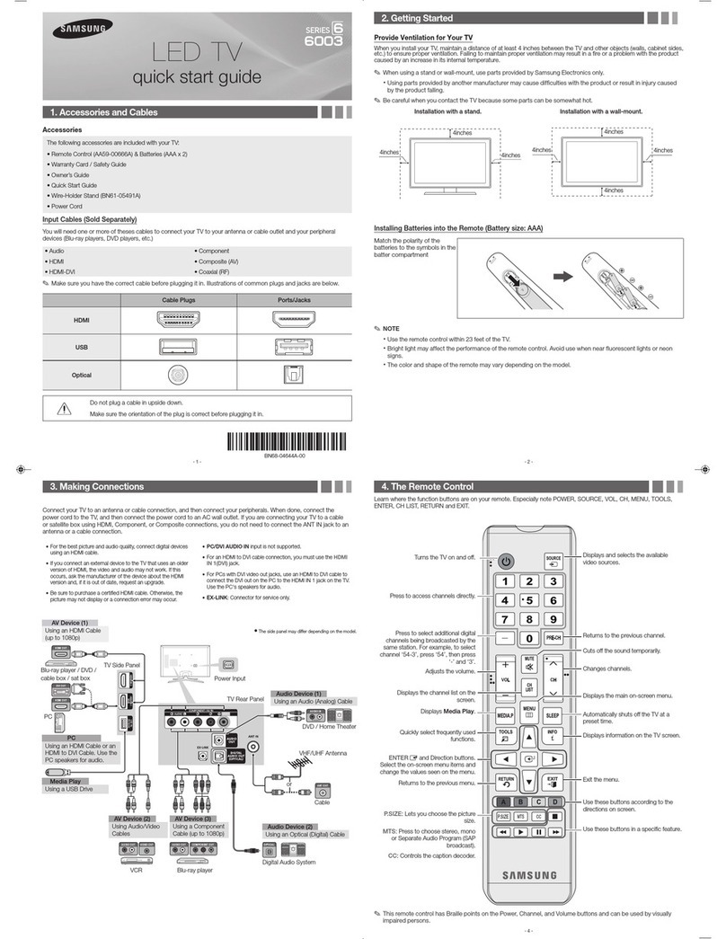 Samsung UN60ES6003F User manual