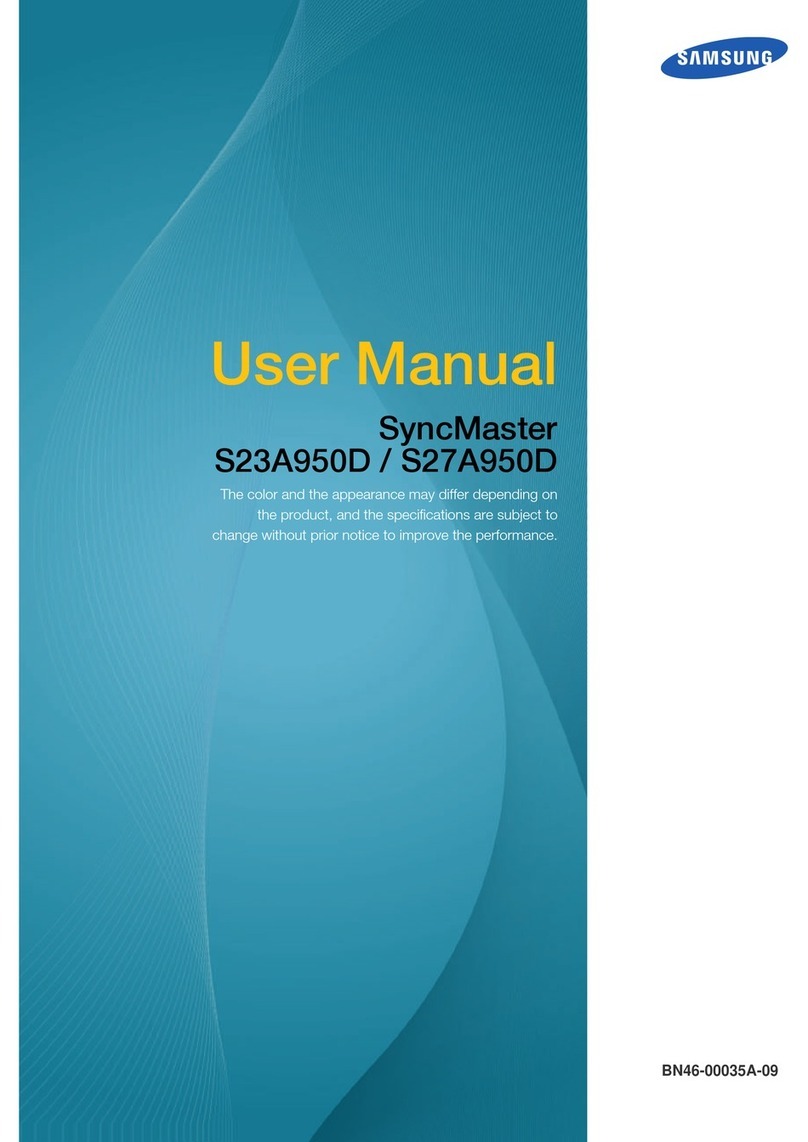 Samsung SyncMaster S23A950D User manual Samsung SyncMaster S23A950D User manual