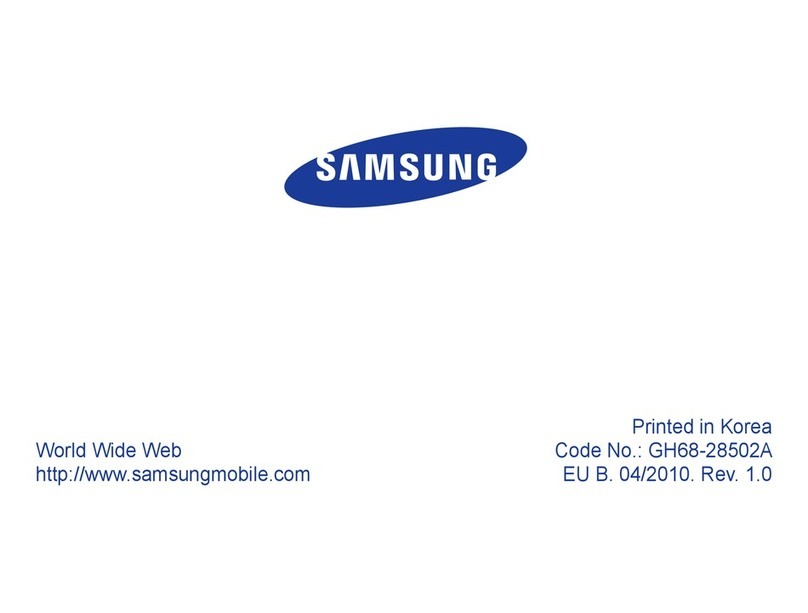 Samsung BWEP570 User manual Samsung BWEP570 User manual