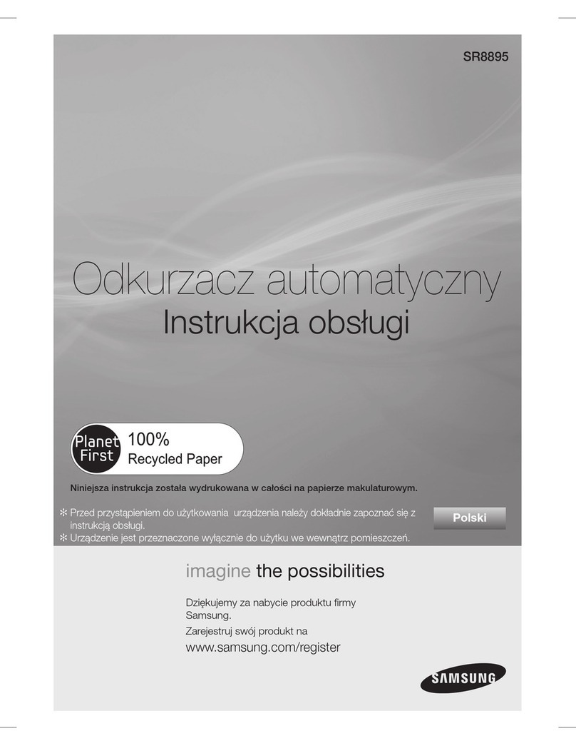 Samsung SR8895 Reference guide