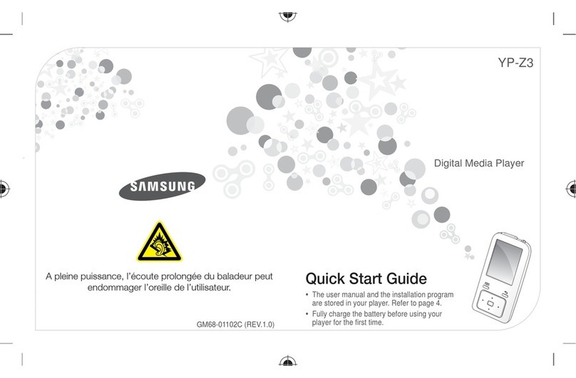 Samsung YP-Z3CP quick start guide
