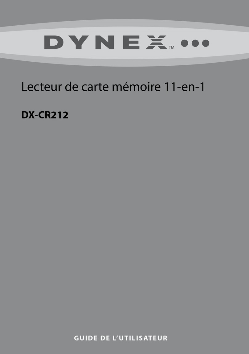 Dynex DX-CR212 Quick start guide