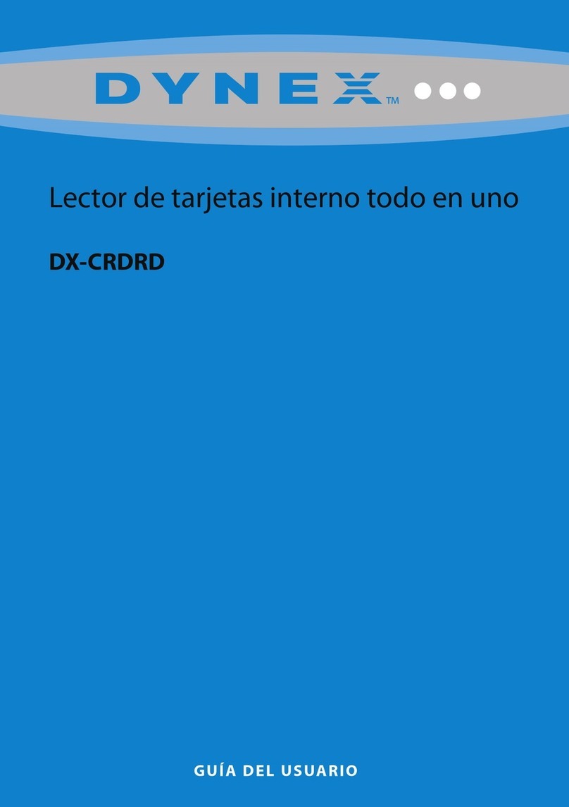 Dynex DX-CRDRD Quick start guide