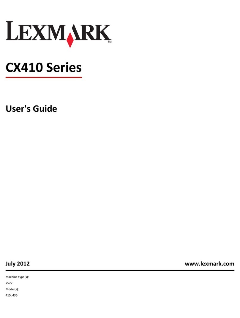 Lexmark CX410 series User manual