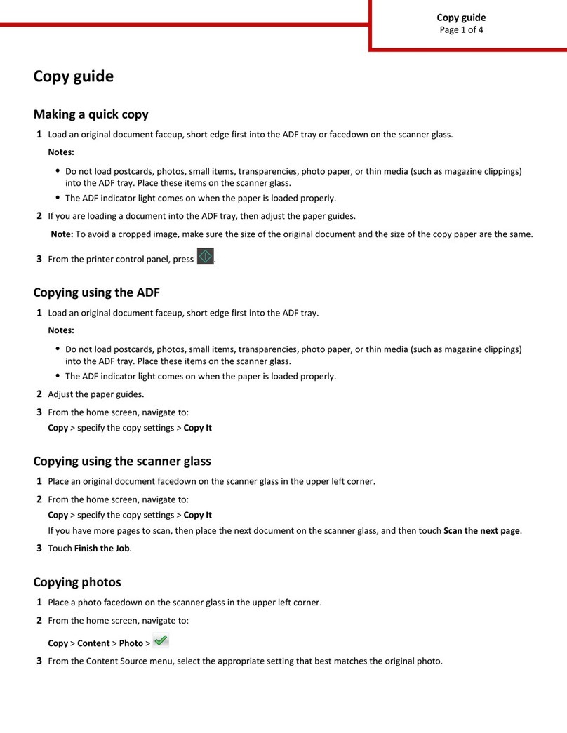 Lexmark CX410 series User manual