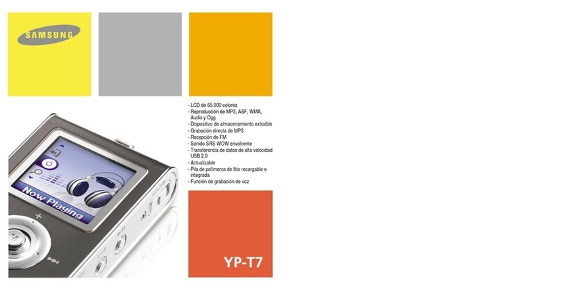 Samsung YP-T7V User manual