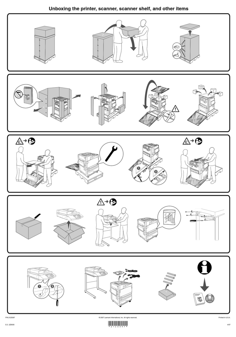 Lexmark 940e - X Color Laser setup sheet Lexmark 940e - X Color Laser setup sheet