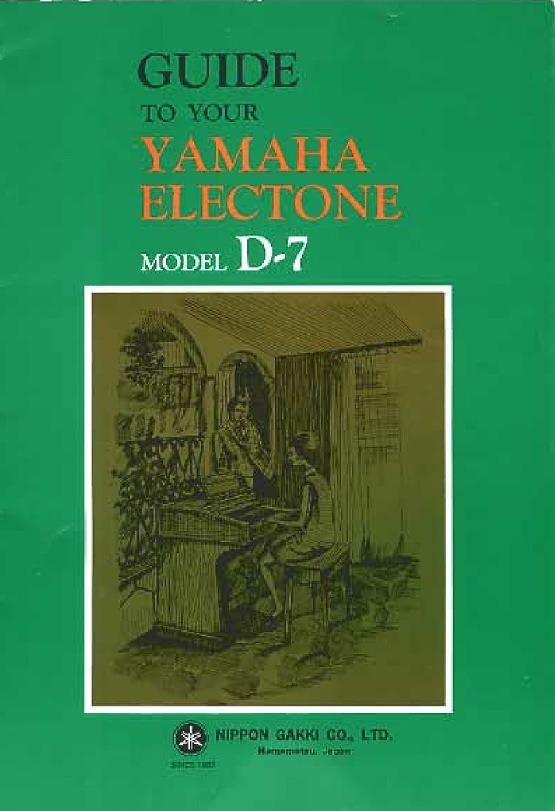 Yamaha Electone D-7 Playing guide