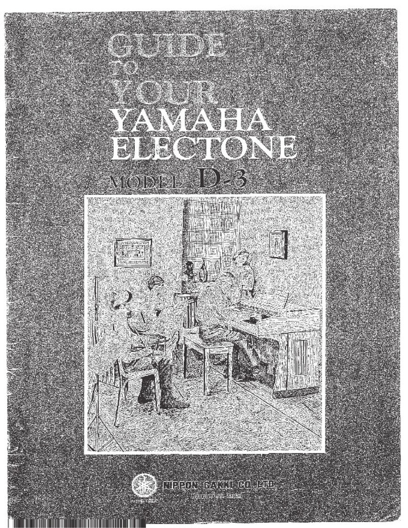 Yamaha Electone D-3 User manual