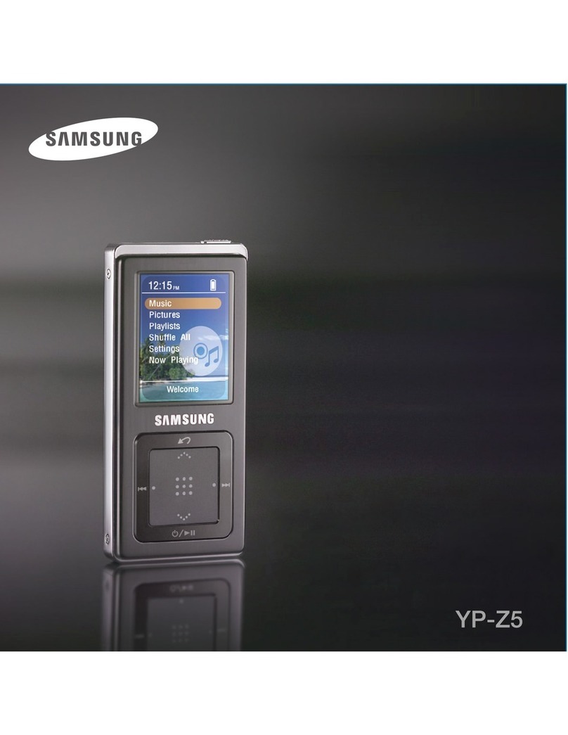 Samsung YP-Z5Z - 1 GB User manual