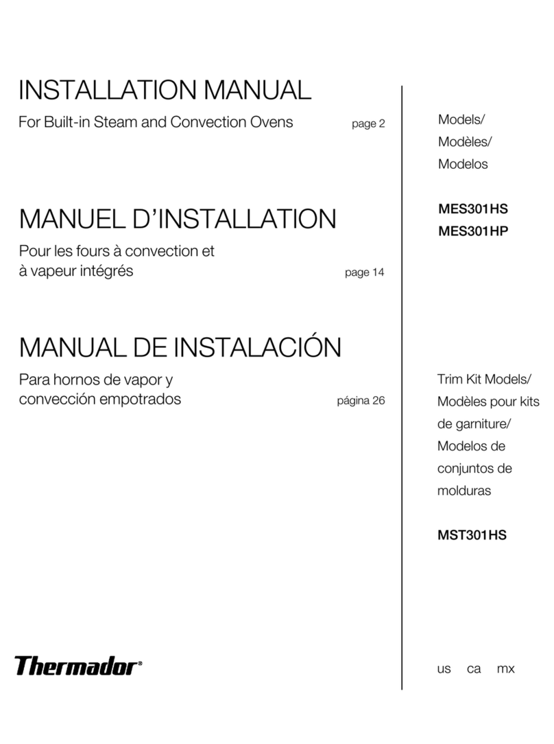 Thermador MES301HP installation manual