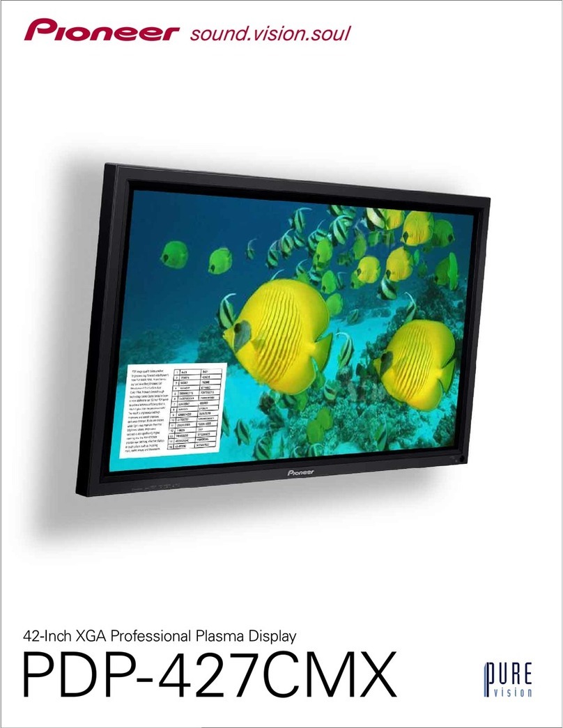 Pioneer PureVision PDP-427CMX User manual