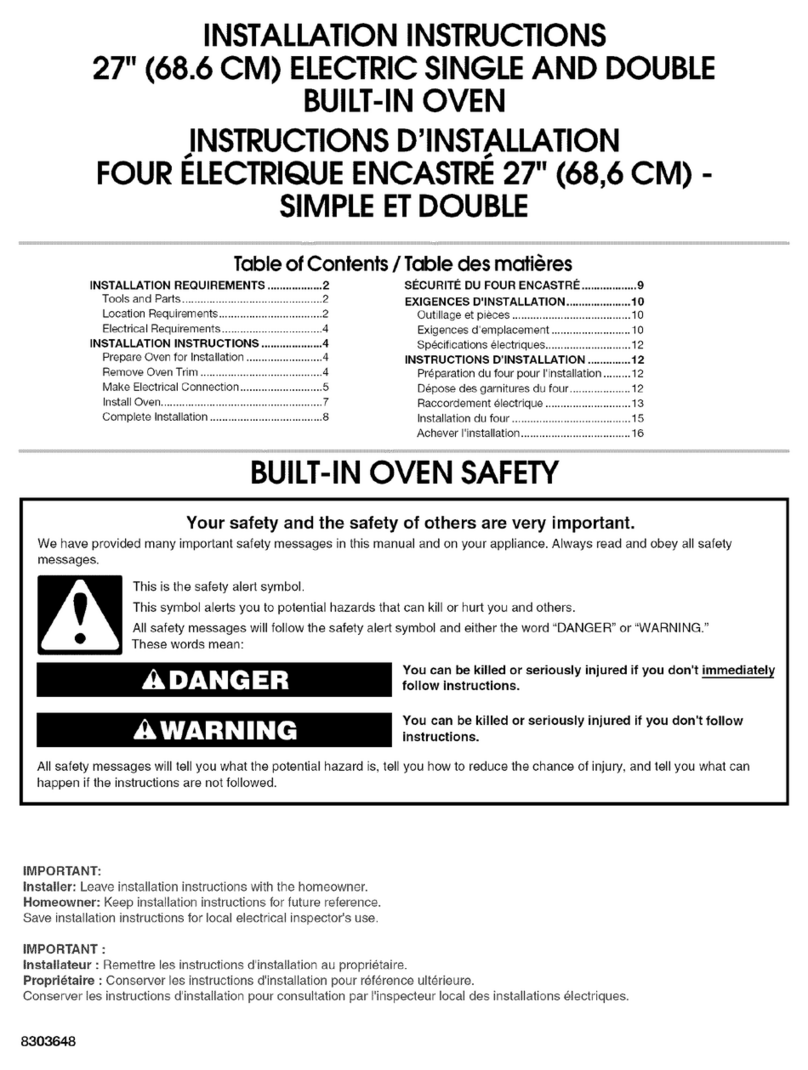 Whirlpool RBS275PRS installation instructions