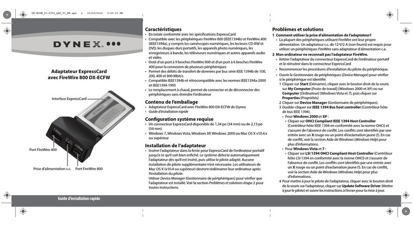 Dynex DX-ECFW Quick setup guide