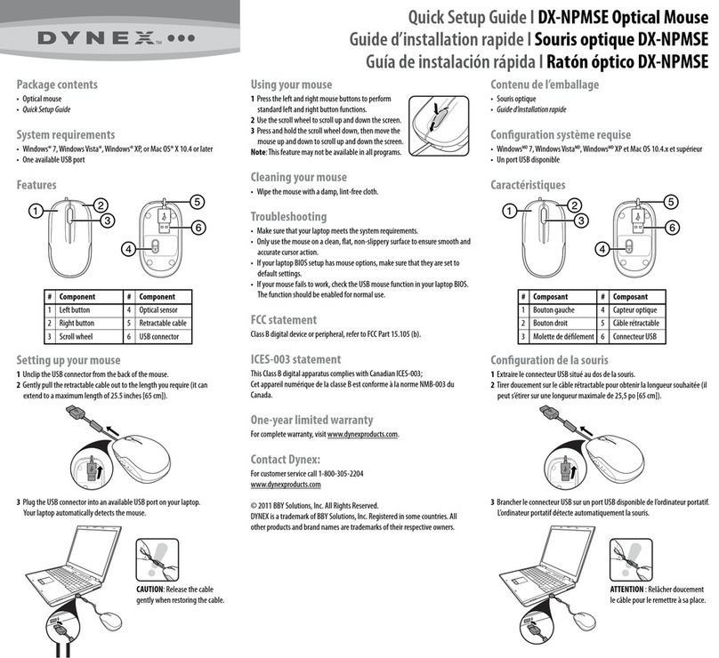 Dynex DX-NPMSE User manual