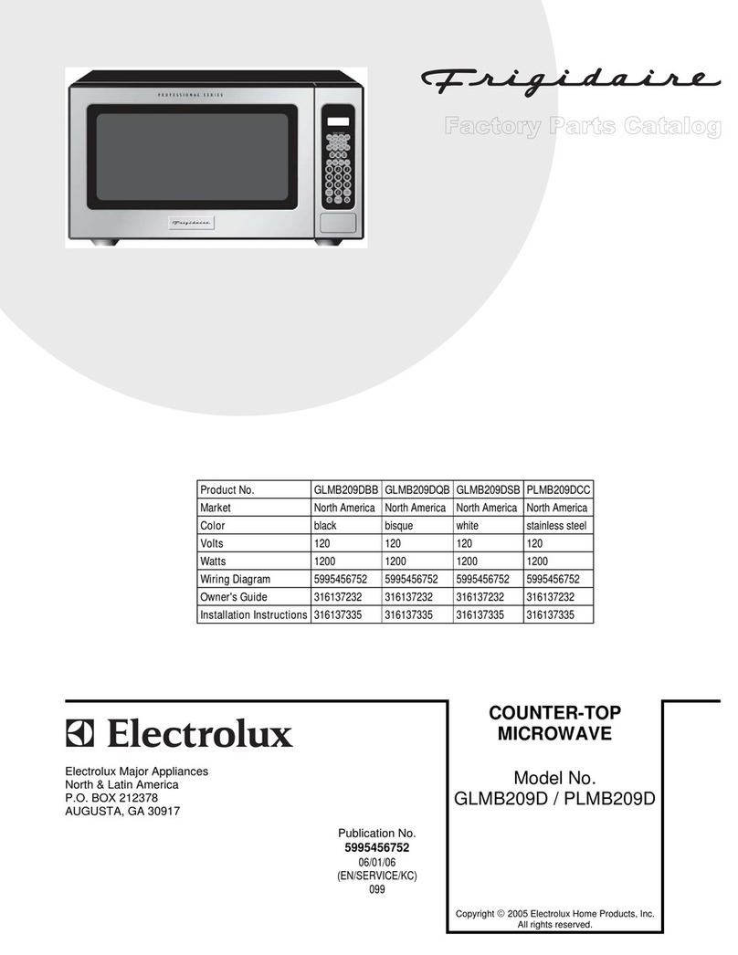 Electrolux PLMB209DC Factory parts catalog