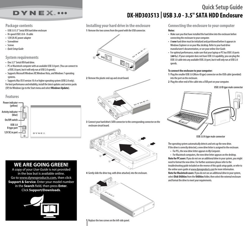 Dynex DX-HD303513 Quick setup guide