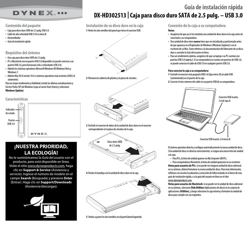 Dynex DX-HD302513 Guía De Instalación Rápida