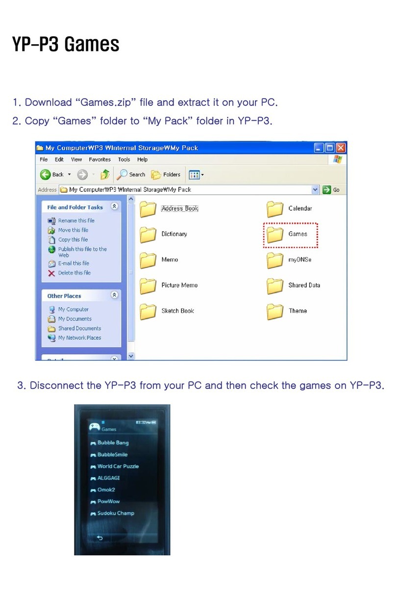 Samsung YP-P3JES User manual