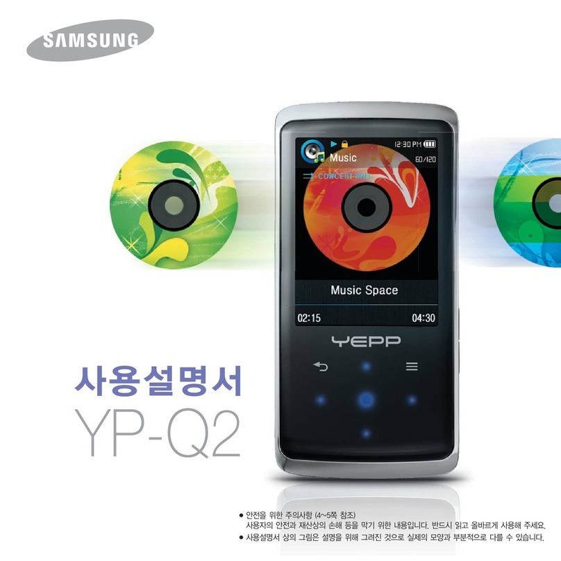 Samsung YP-Q2JCB - 8 GB Digital Player User manual