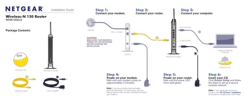 NETGEAR WNR1000v3 - Wireless- N Router User manual NETGEAR WNR1000v3 - Wireless- N Router User manual