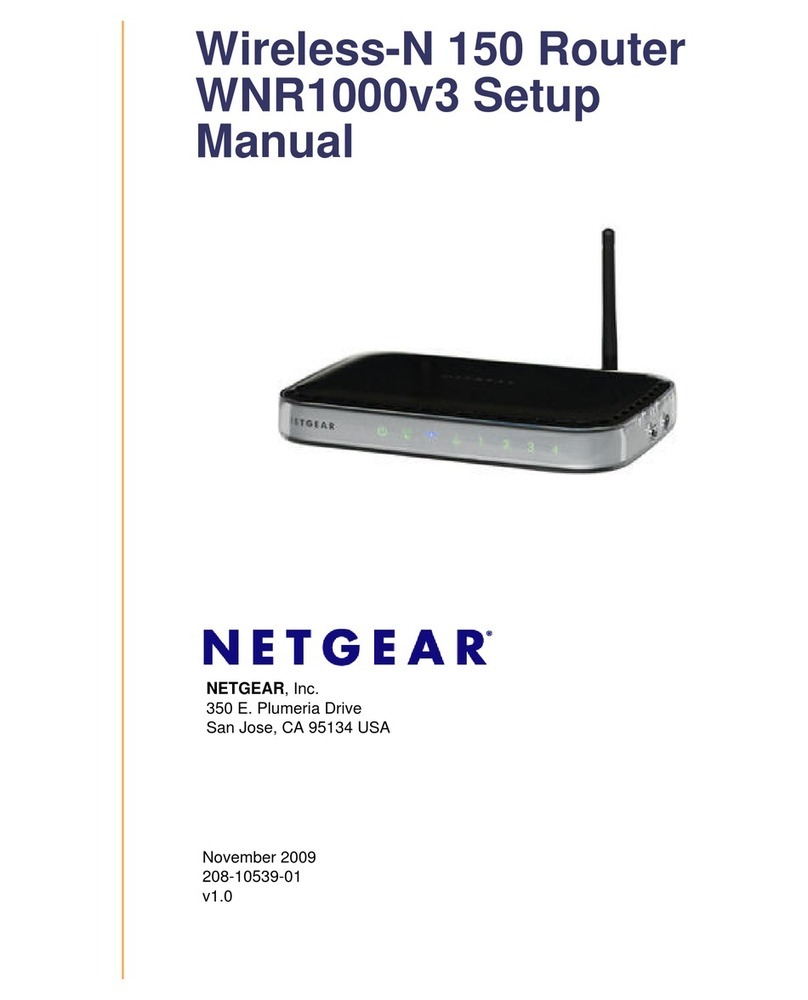 NETGEAR WNR1000v3 - Wireless- N Router Setup manual NETGEAR WNR1000v3 - Wireless- N Router Setup manual