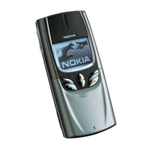 Nokia 8850 - Cell Phone - GSM User manual