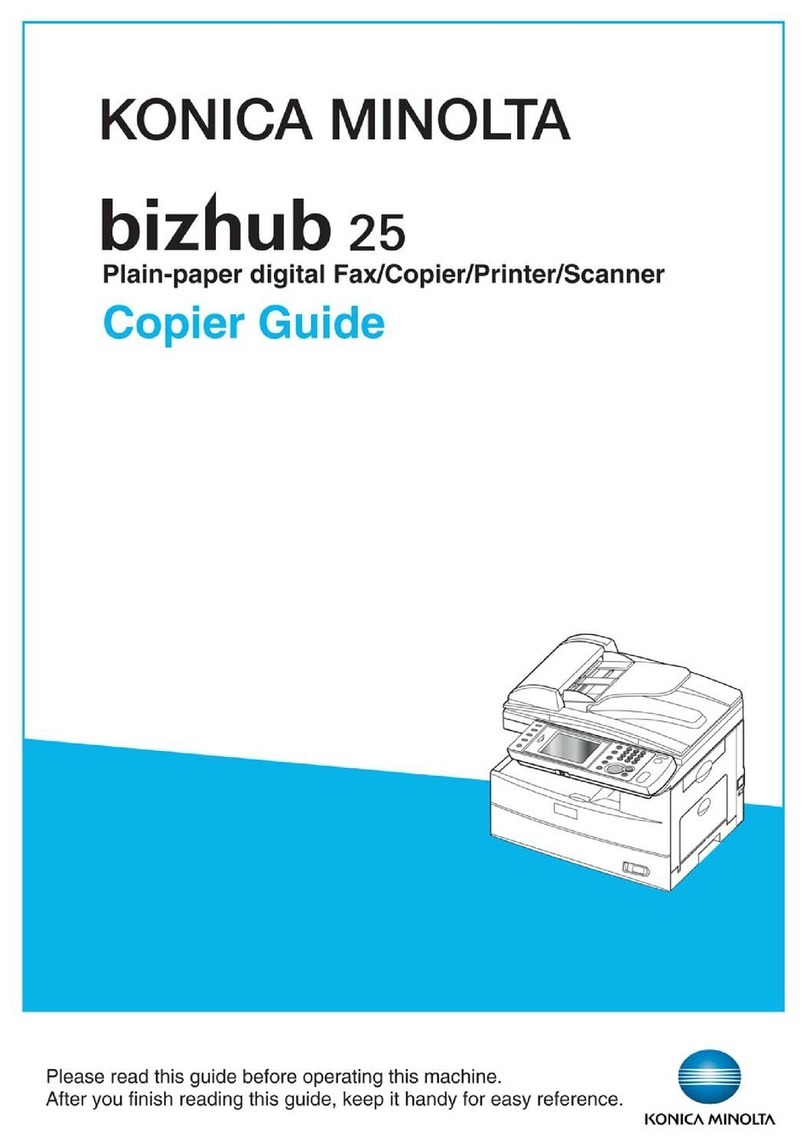 Konica Minolta bizhub 25 Copier guide
