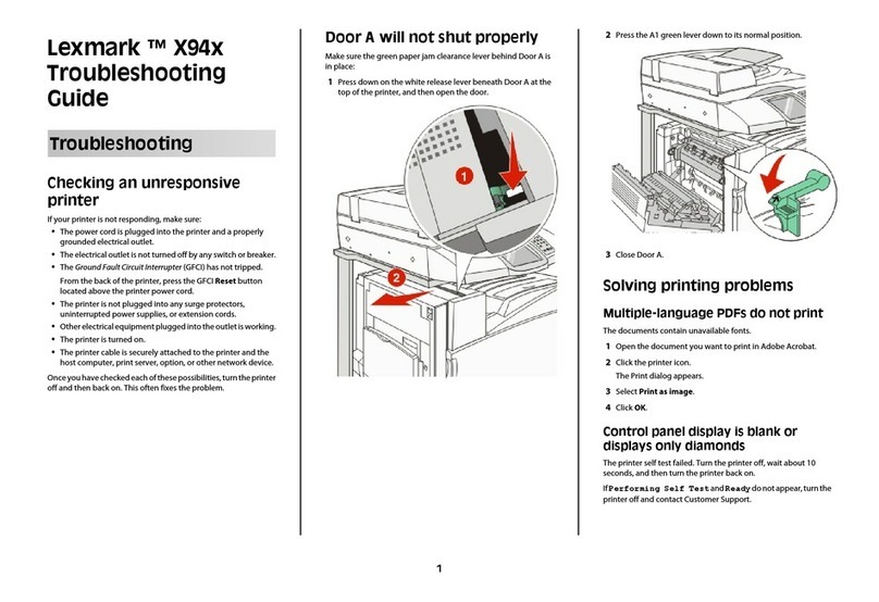 Lexmark 940e - X Color Laser User manual