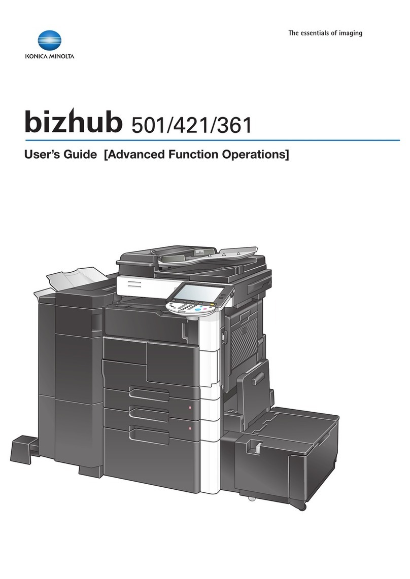 Konica Minolta bizhub 361 Function guide